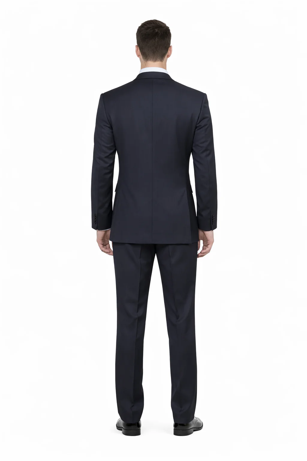 1 Button Tapered Cut Vented Wool Blend Flat Front Suit Online Discount Fashion Sale - Image 3
