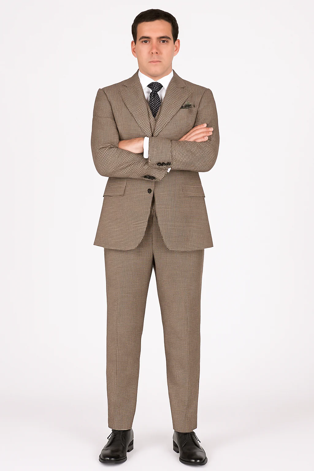 1920's 1930's Vintage Suit - Peak Lapel Suit - Vested Suit - Peak Lapel Double Breasted Suit - Classic Fit Pleated Pants - Image 7