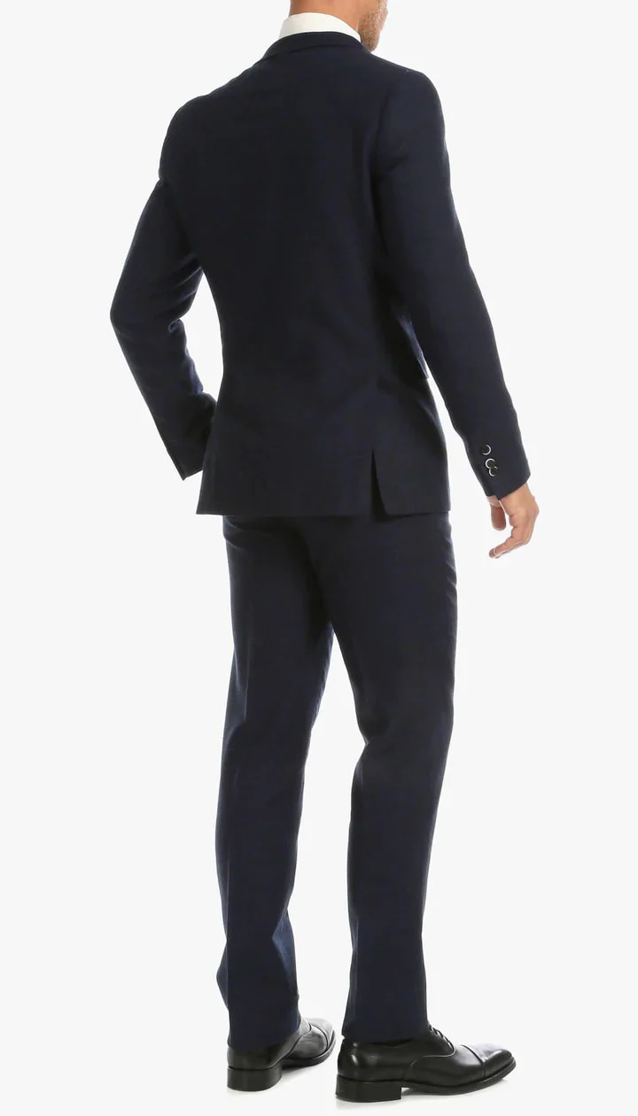1920's Men's Clothing - Tweed Suit - Herringbone 1920s Mens Suit - Vintage Navy Tweed Suit - Image 4