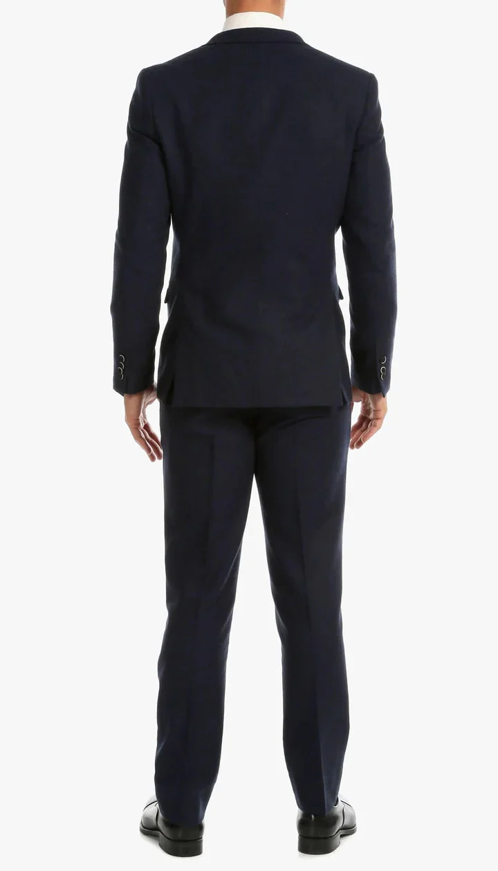 1920's Men's Clothing - Tweed Suit - Herringbone 1920s Mens Suit - Vintage Navy Tweed Suit - Image 5