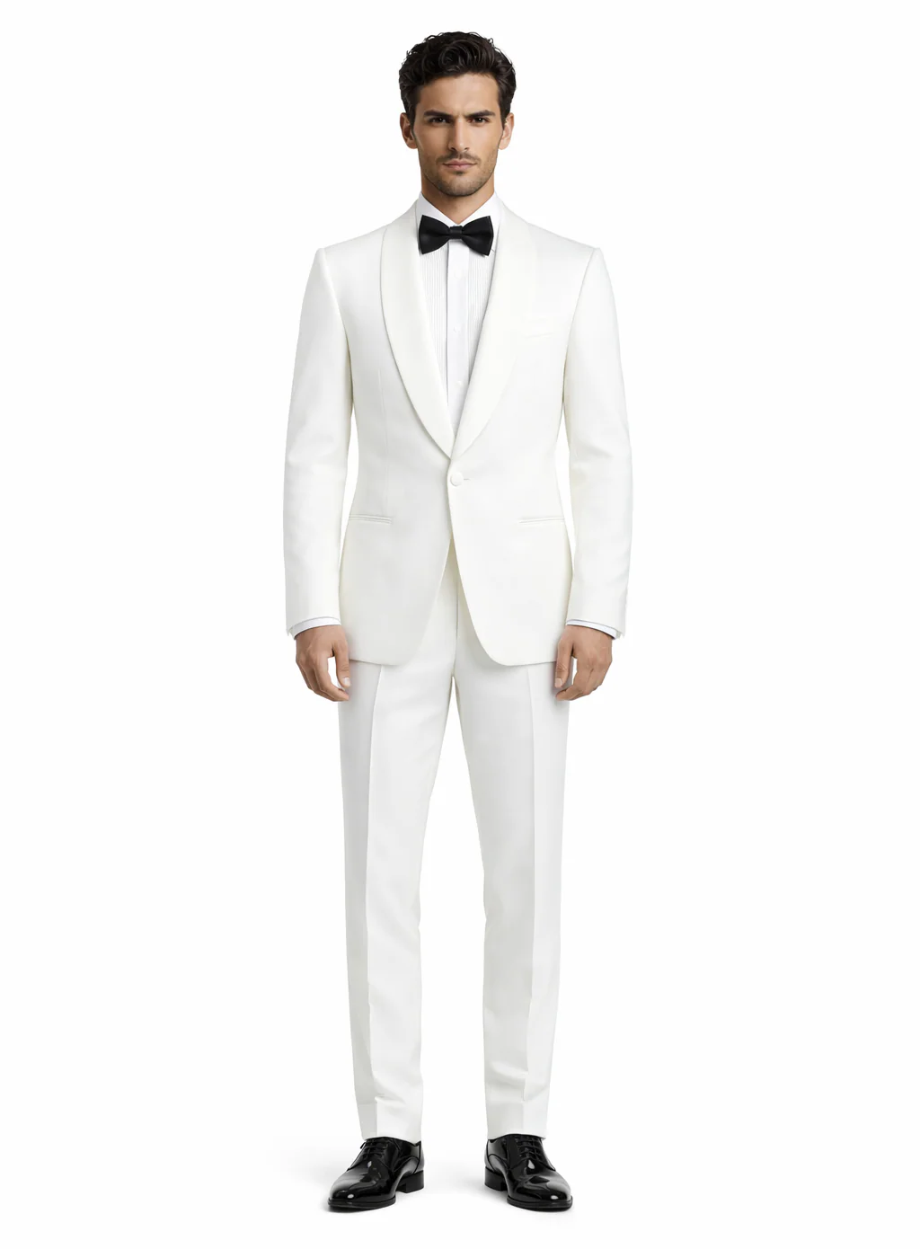 $500 Reg price Gorgio White or Ivory Jacket with Shawl Lapel 1 button on sale online deal Fashion Tuxedo For Men