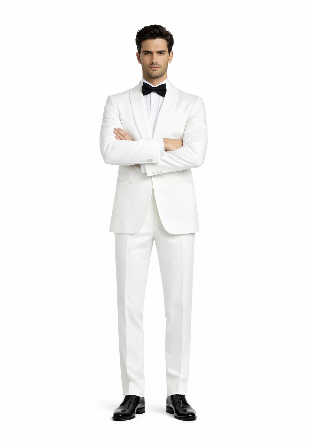 $500 Reg price Gorgio White or Ivory Jacket with Shawl Lapel 1 button on sale online deal Fashion Tuxedo For Men - Image 5