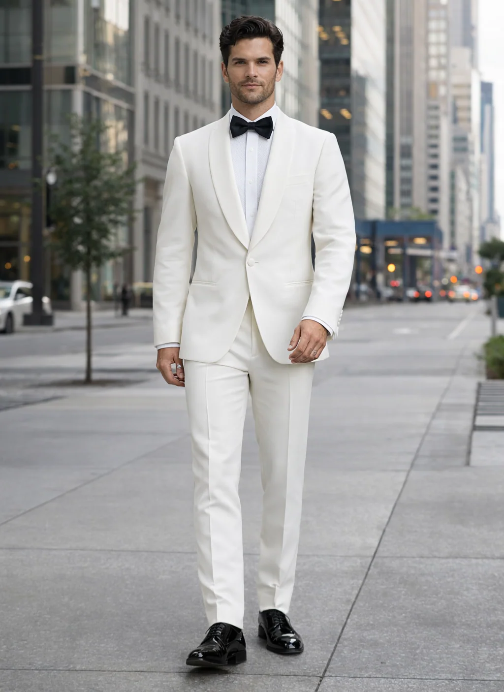 $500 Reg price Gorgio White or Ivory Jacket with Shawl Lapel 1 button on sale online deal Fashion Tuxedo For Men - Image 7