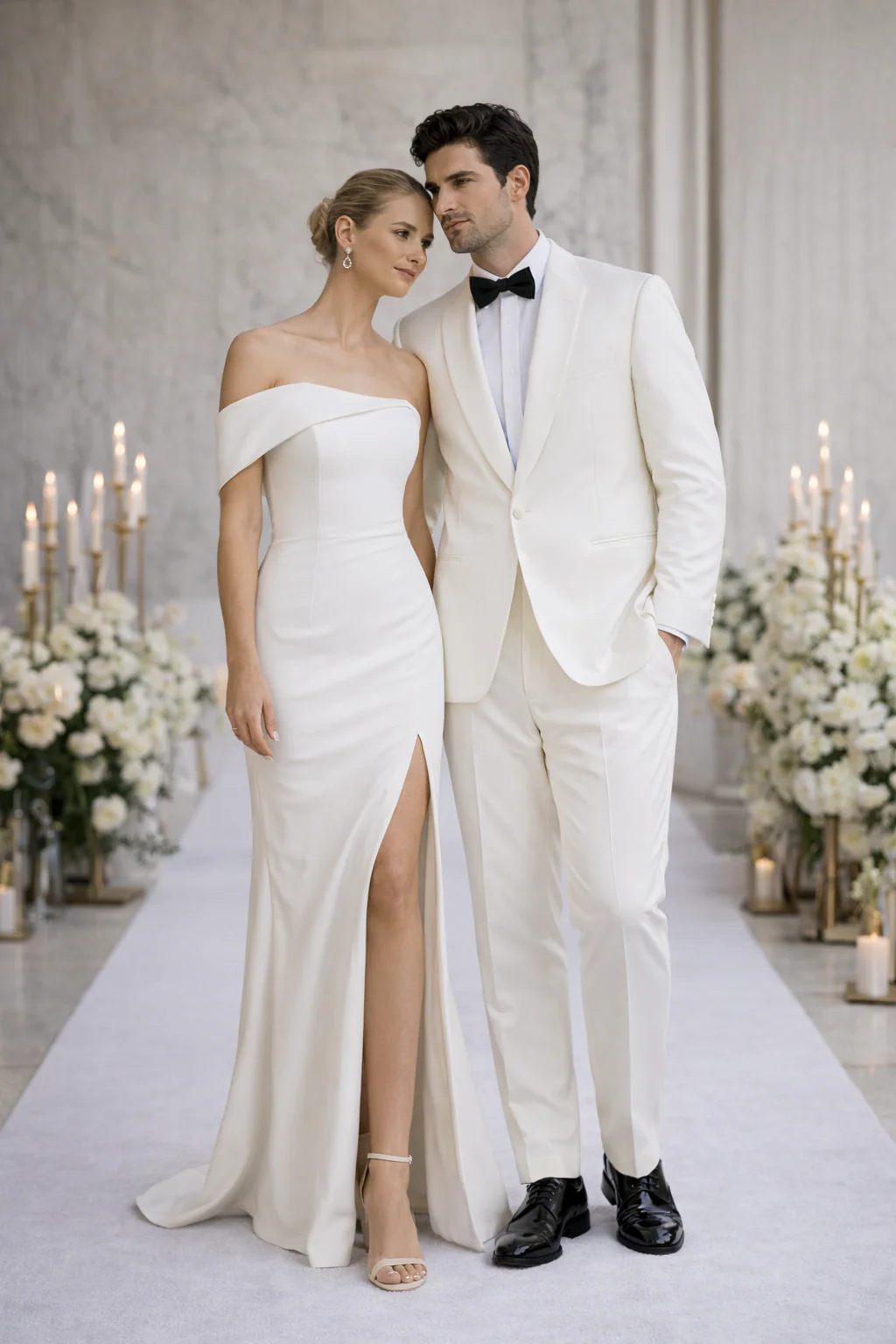 $500 Reg price Gorgio White or Ivory Jacket with Shawl Lapel 1 button on sale online deal Fashion Tuxedo For Men - Image 8