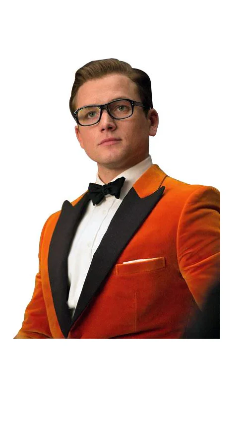Alberto Nardoni Brand Orange Velvet Tuxedo Blazer - Sport Coat~ Sport Coat Jacket Tuxedo With Black Lapel + Black Pants