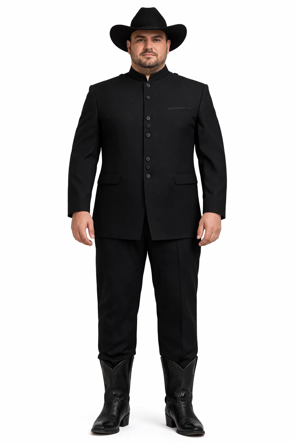 Apollo King Men's 2 Piece Nehru Style Suit - Mandarin Collars - Image 7