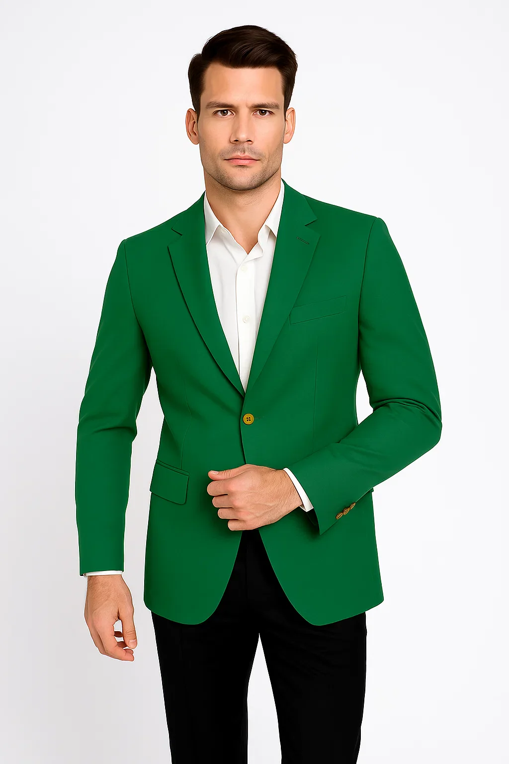 Augusta Green Blazer Men'S Classic Brass Buttons Blazer Sport Jacket - Image 7