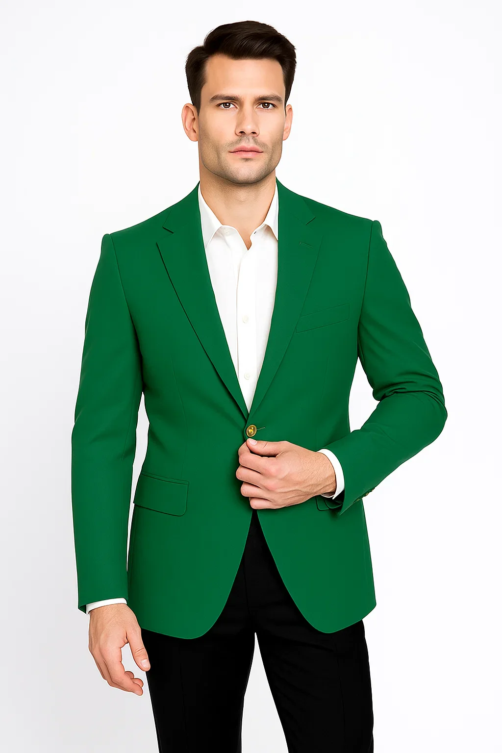 Augusta Green Blazer Men'S Classic Brass Buttons Blazer Sport Jacket - Image 8