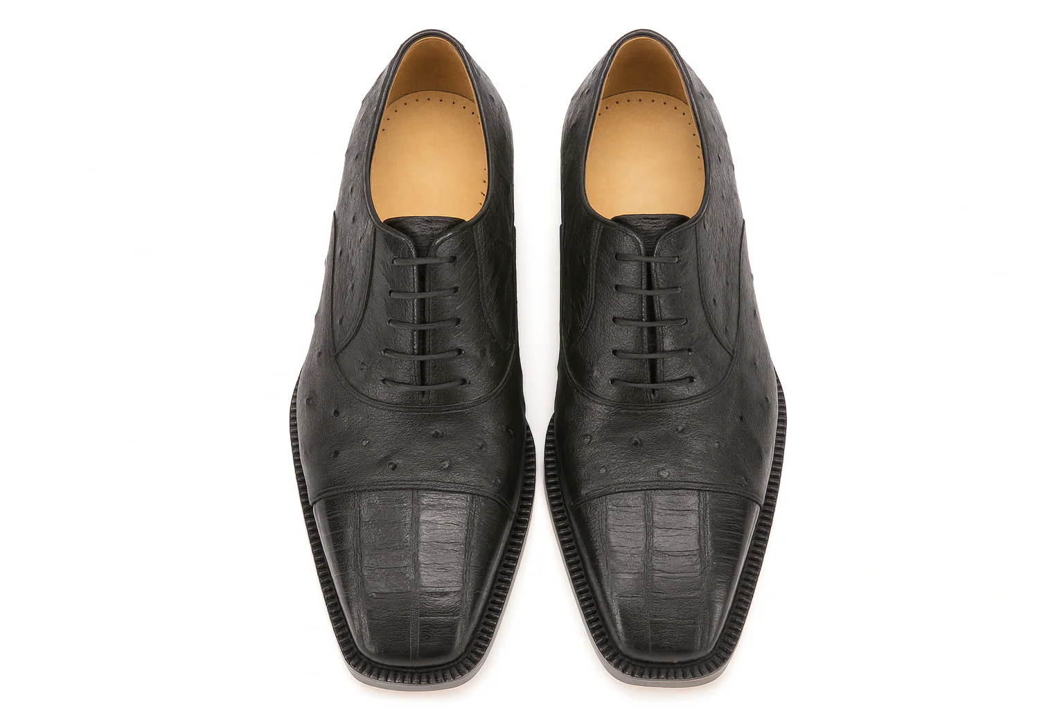 Authentic Genuine Skin Italian Cap toe Lace UP Oxfords Style in Grey Shoes - Image 2