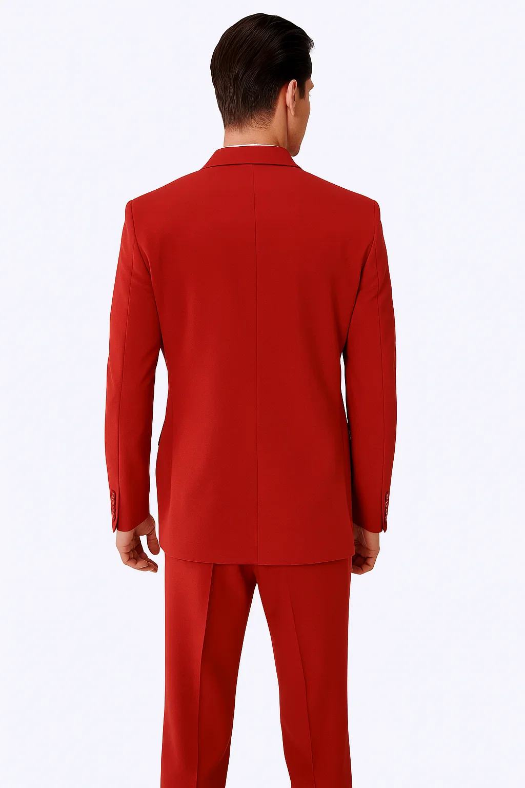 Beautiful  Men's Red Fashion Dress With Nice Cut Smooth Soft Fabric Available in 2 or 3 Buttons Style Regular Classic Cut - Image 8