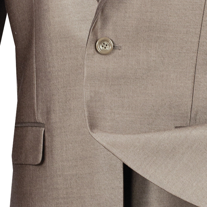 Palazzo Collection - Beige Men's Slim Fit 2 Piece Tuxedo Shawl Lapel - Image 3