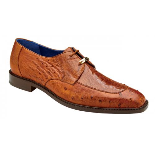 Belvedere Bolero Antique Almond Quill Ostrich Dress Shoes