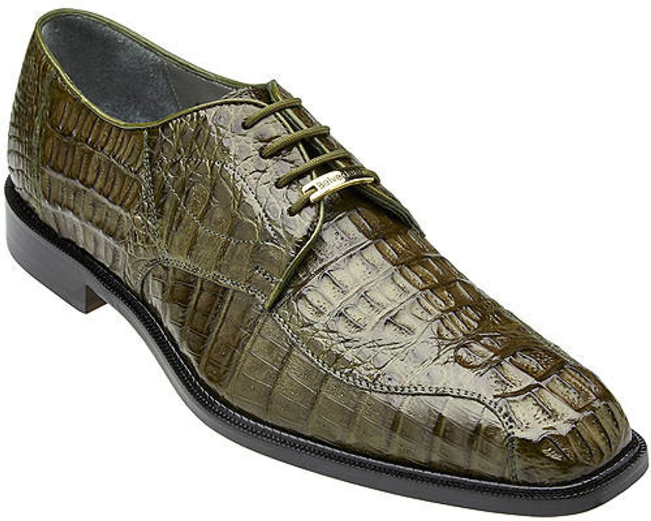 Belvedere Olive Gator Shoes Hornback Oxford Chapo