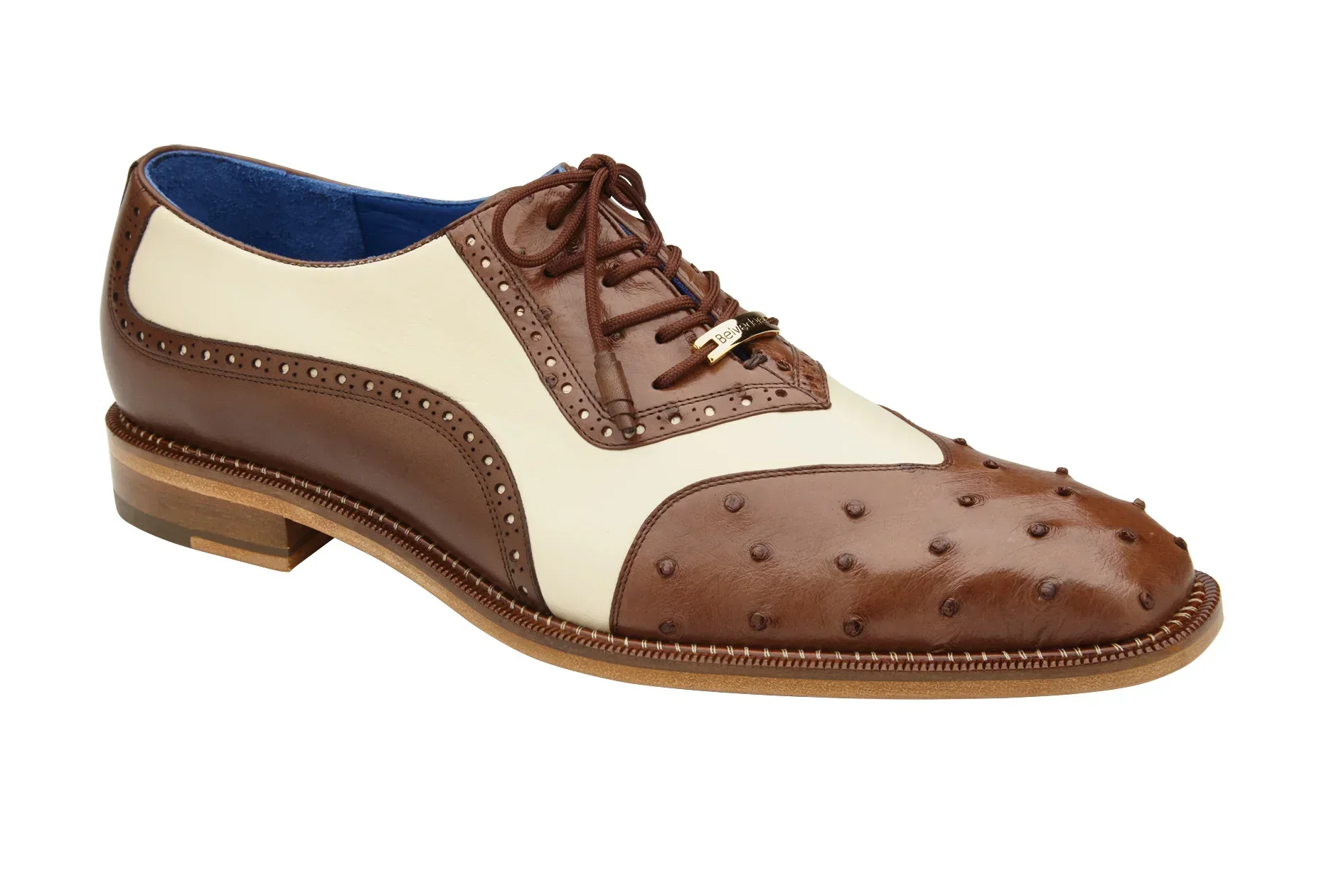 Belvedere Sesto Brown/Cream Shoes – Size 9–13