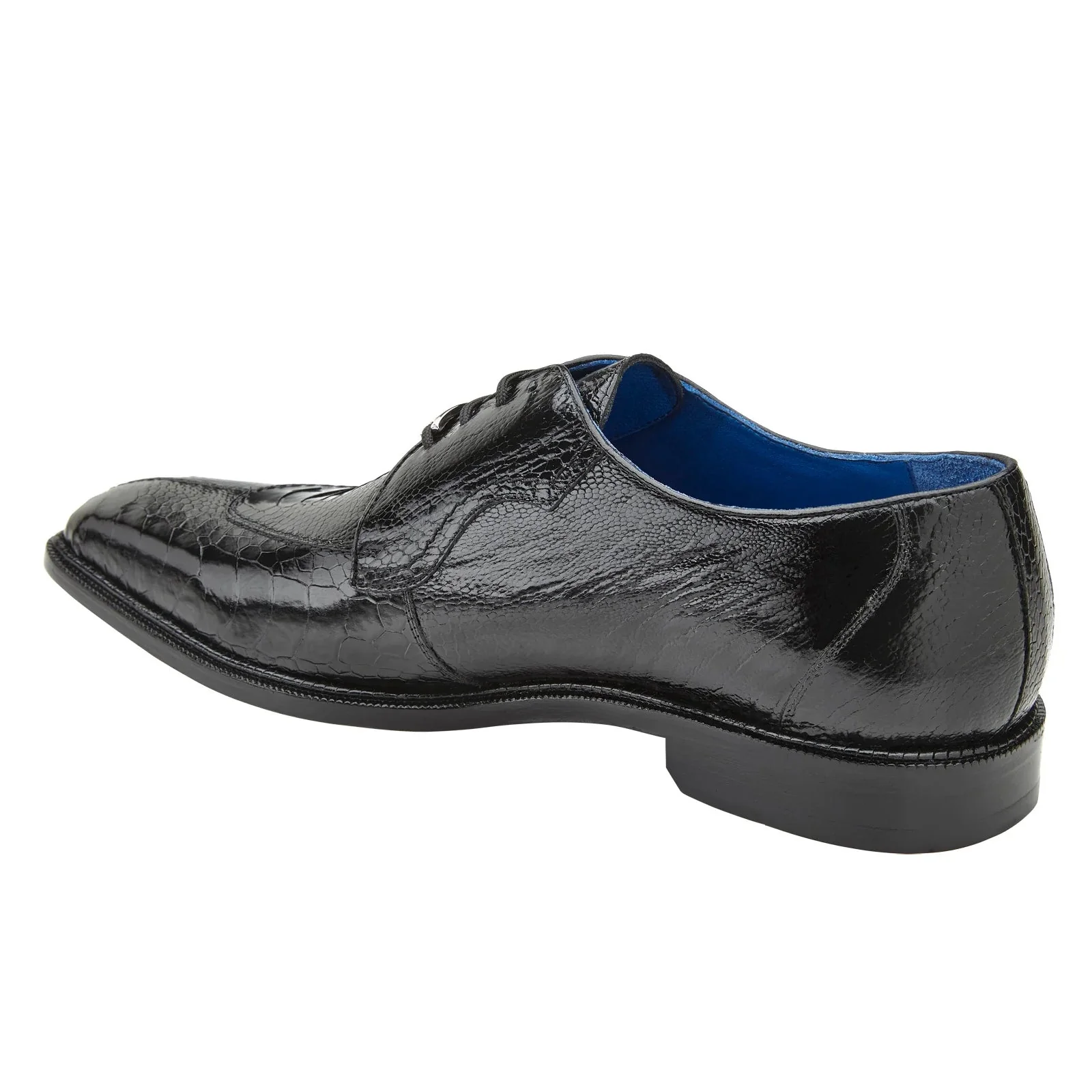 Belvedere Siena Black Ostrich Leg Moc Toe Dress Shoe - Image 4