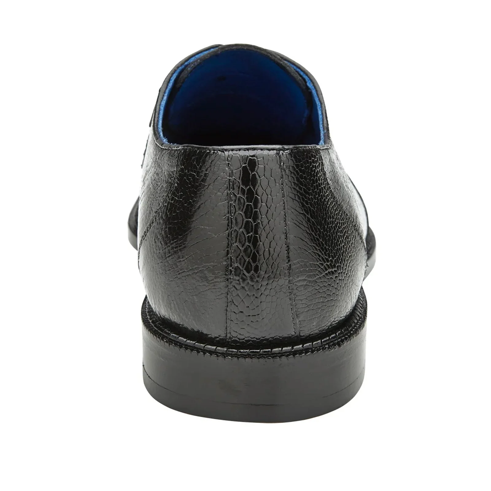 Belvedere Siena Black Ostrich Leg Moc Toe Dress Shoe - Image 5
