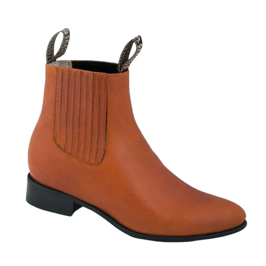 Botines Grasso Leather by Besserro - Honey Brown & Black