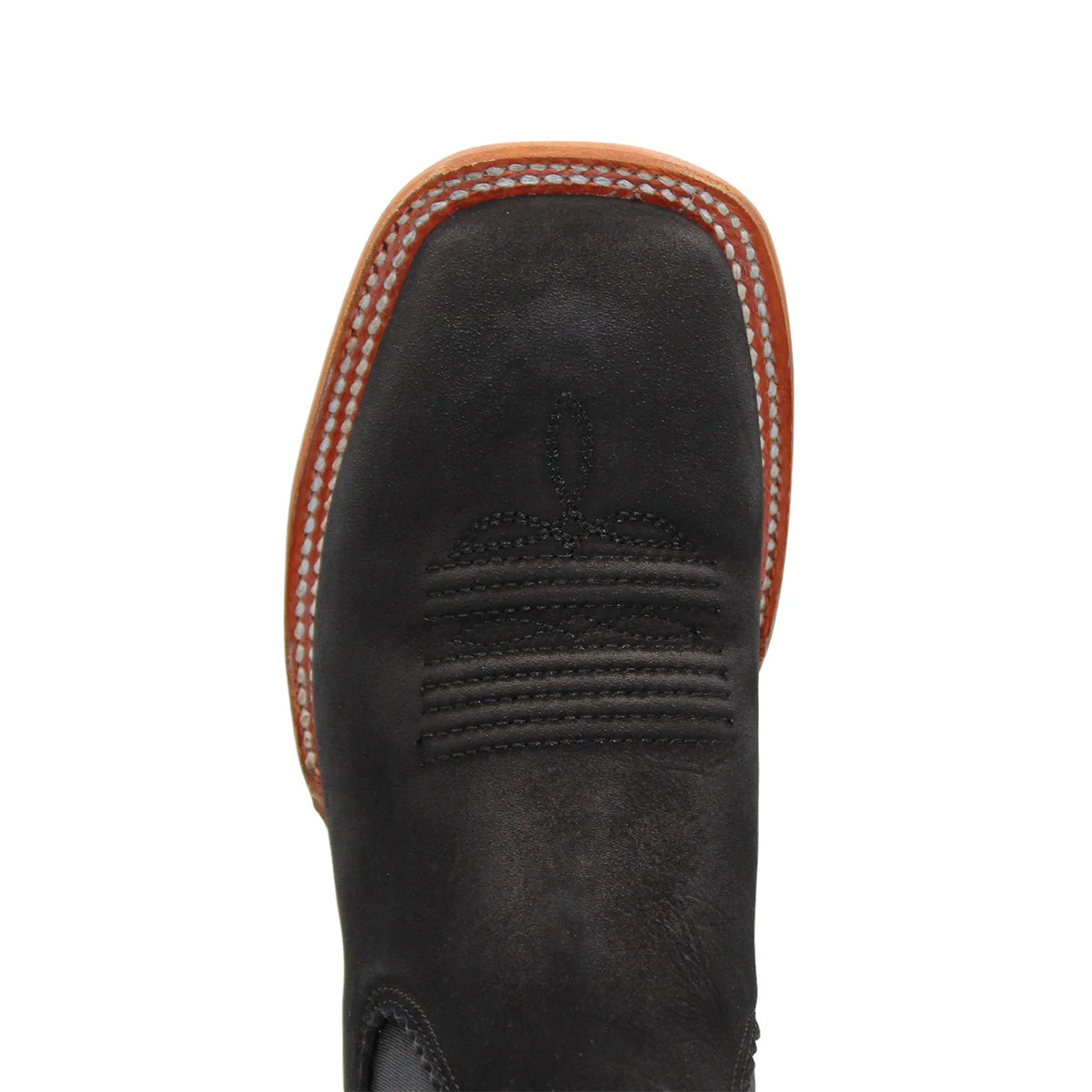 Square Toe Black Short Cowboy Boots by Besserro - Image 3