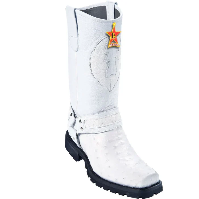 Botas de Avestruz Horma Biker Motociclista LAB - Image 4