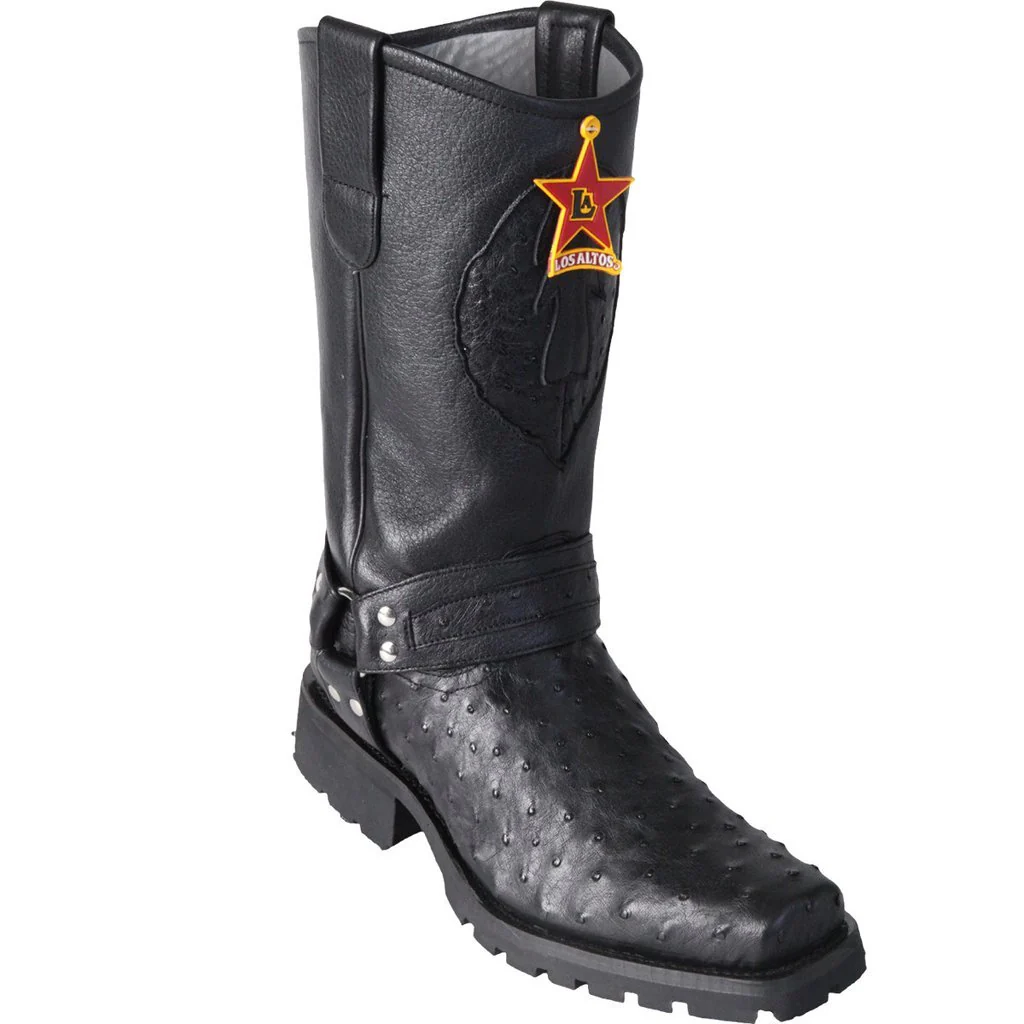 Botas de Avestruz Horma Biker Motociclista LAB-55T03 - Image 2