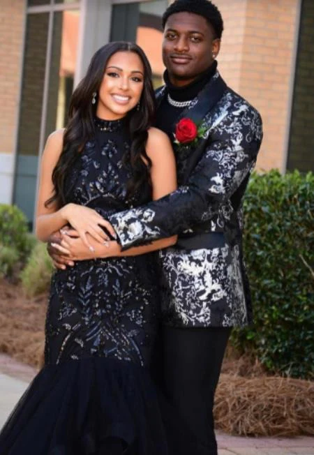 Black And Silver Blazer - Paisley Black And White Tuxedo With Matching Bowtie - Image 9