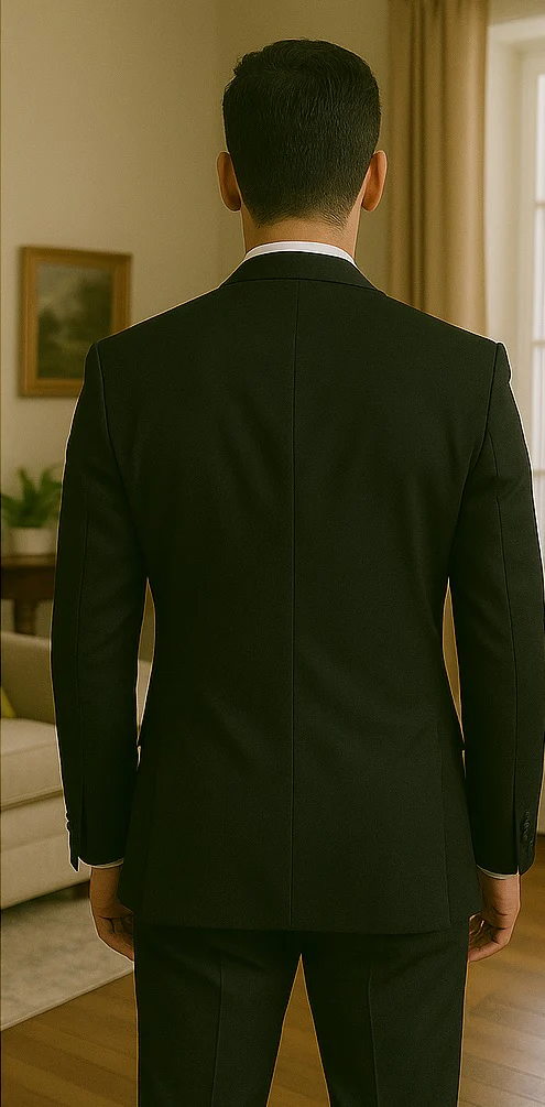 Black And White Trim Tuxedo Or Black And Black Trim Vested Suit - Weddings - Prom Tuxedo - Image 4