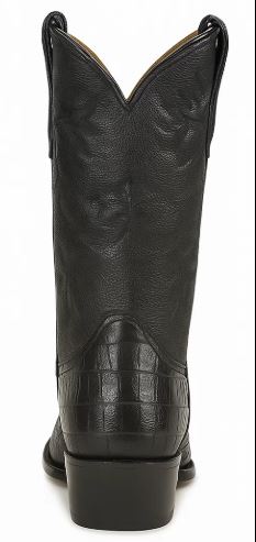 Black Crocodile Print Boots J-Toe - Image 4