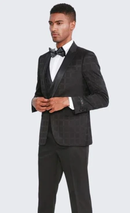 Black Floral Tuxedo Jacket for Every Occasion