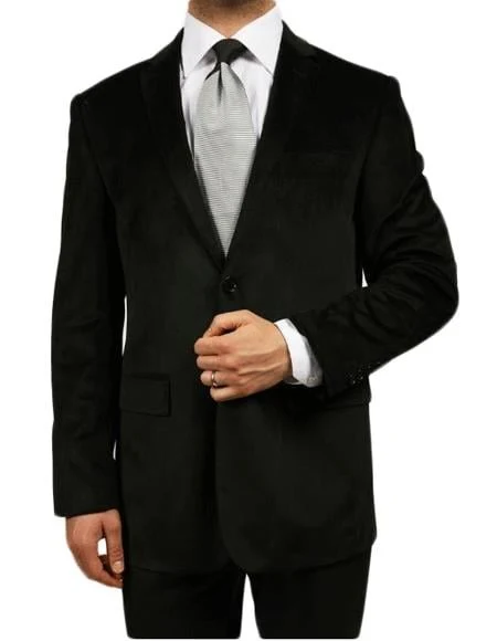 Black Kids Sizes Luxurious Velvet Highlights Two-Button Single-Breast Men's & Boys Sizes Perfect for toddler wedding attire outfits Jacket