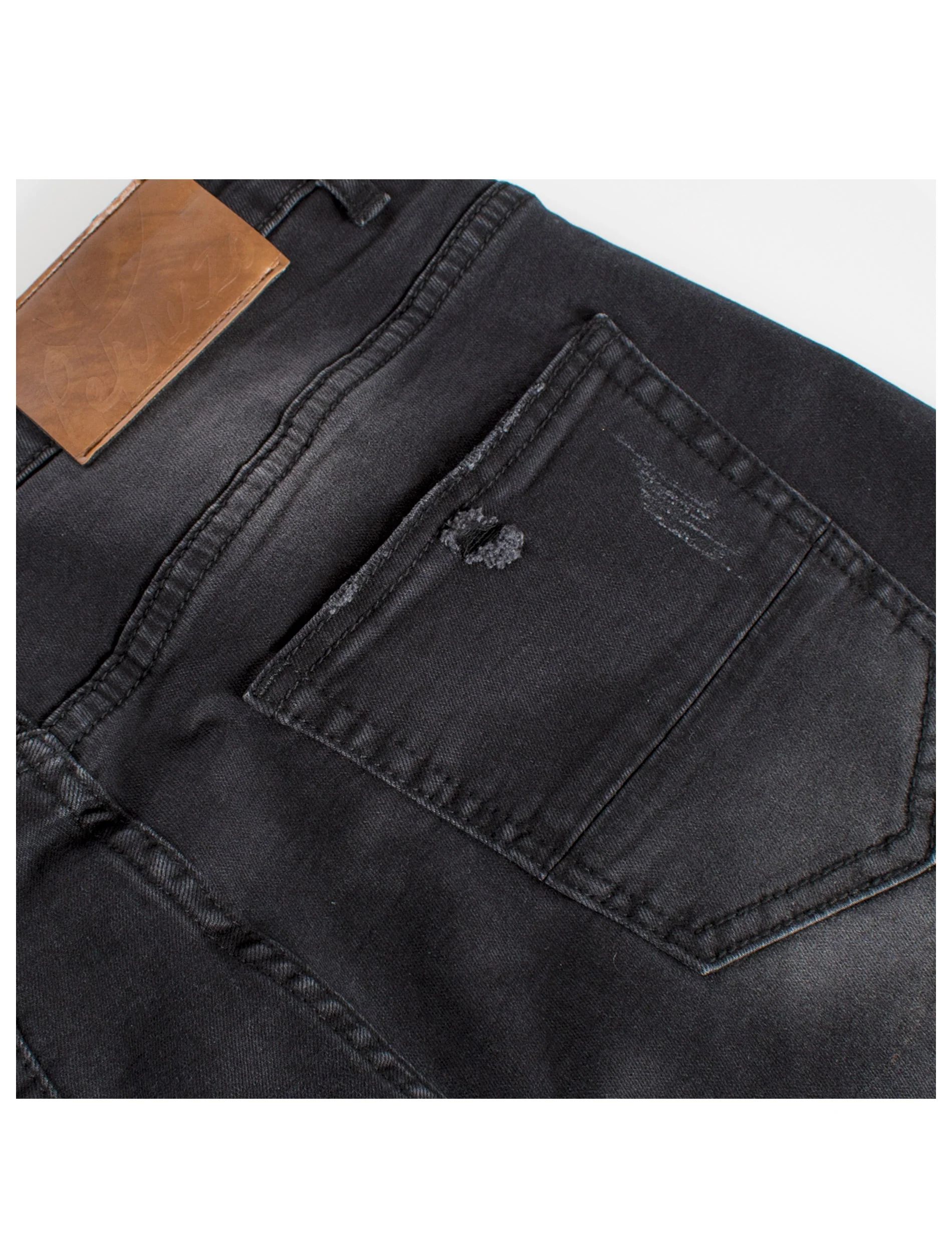 PX Jean with Python snake skin knee patch - Image 5