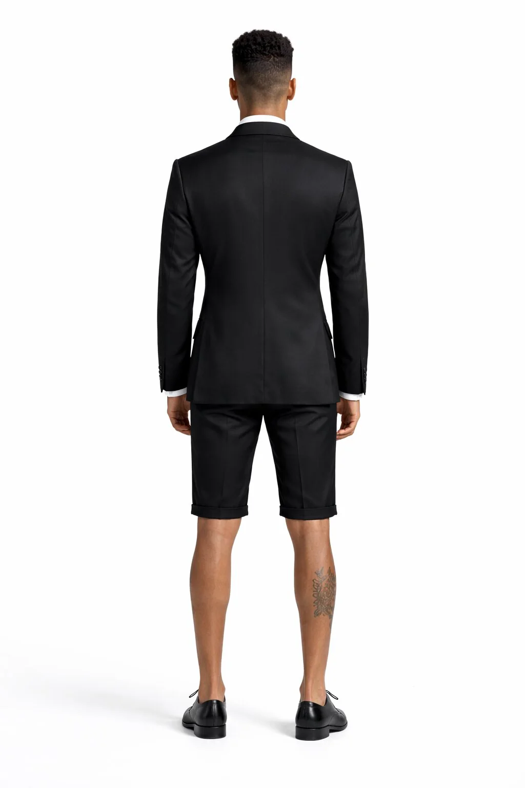 Black Tuxedo Jacket Plus Short - Image 2