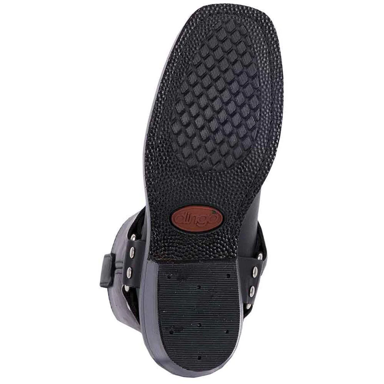 Dingo Black Womens Leather Motor Cycle Boots - Image 3