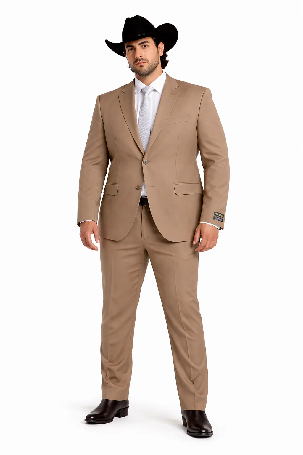 Bolzano Men's 2 Button 100% Polyester Fully Lined Dress Suit - Image 7