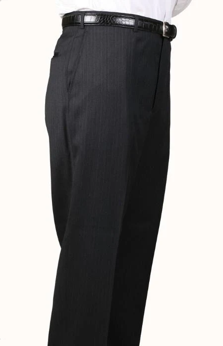 Bond Flat Front Trouser Charcoal