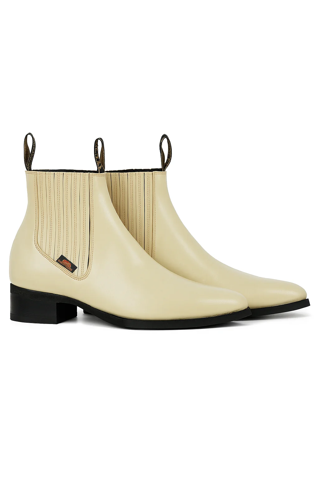 Bone Los Altos Boots Men's Charro Botin Short Ankle Leather Boots - Image 5