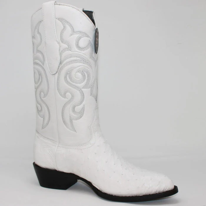 Botas de Avestruz Original Horma Puntal Color Blanco LAB - Image 5