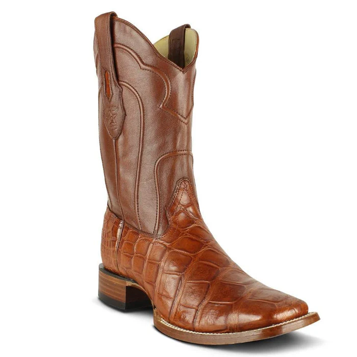Botas de Cocodrilo Caiman Lomo Horma Amplia LAB