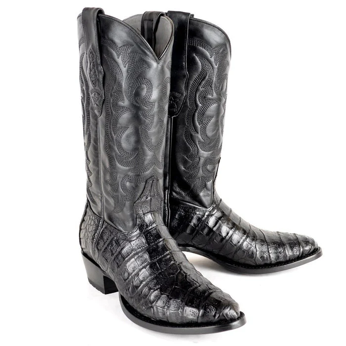 Botas de Cocodrilo Caiman Panza Horma Redonda LAB