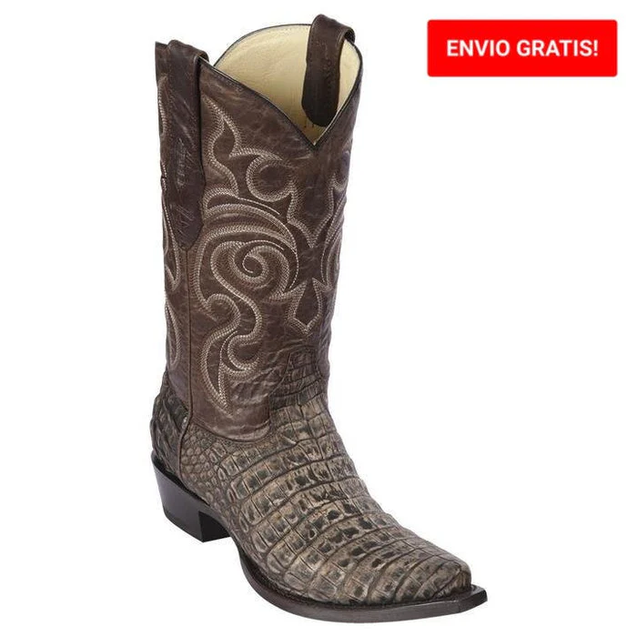 Botas de Cocodrilo Caiman Panza Punta Recortada LAB