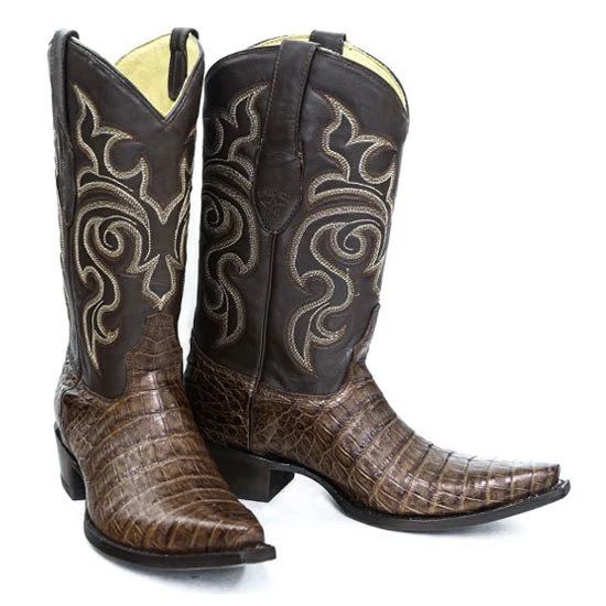 Botas de Cocodrilo Caiman Panza Punta Recortada - Image 2