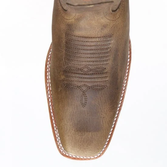 Botas de Cuero Horma Rodeo Cuadrada Color Miel LAB-8129951 - Image 4