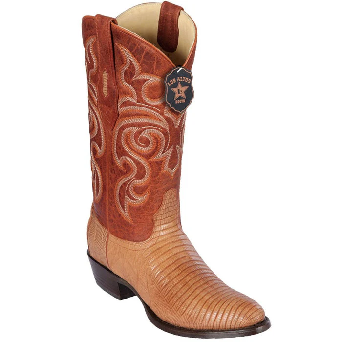 Botas de Armadillo Lizard Teju Original Acabado Graso Horma Redonda