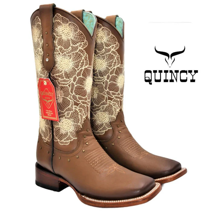 Botas de Cuero con Flores para Mujer en Horma Rodeo - Image 11