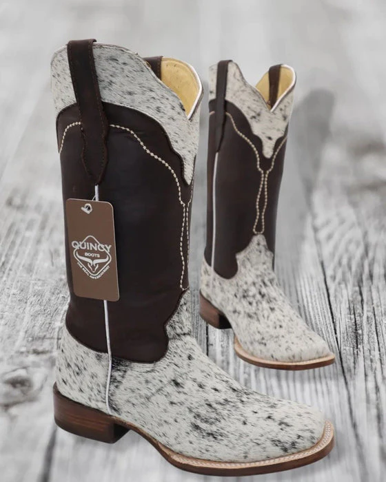 Botas de Cuero con Pelo de Vaca para Mujer en Horma Rodeo - Image 4
