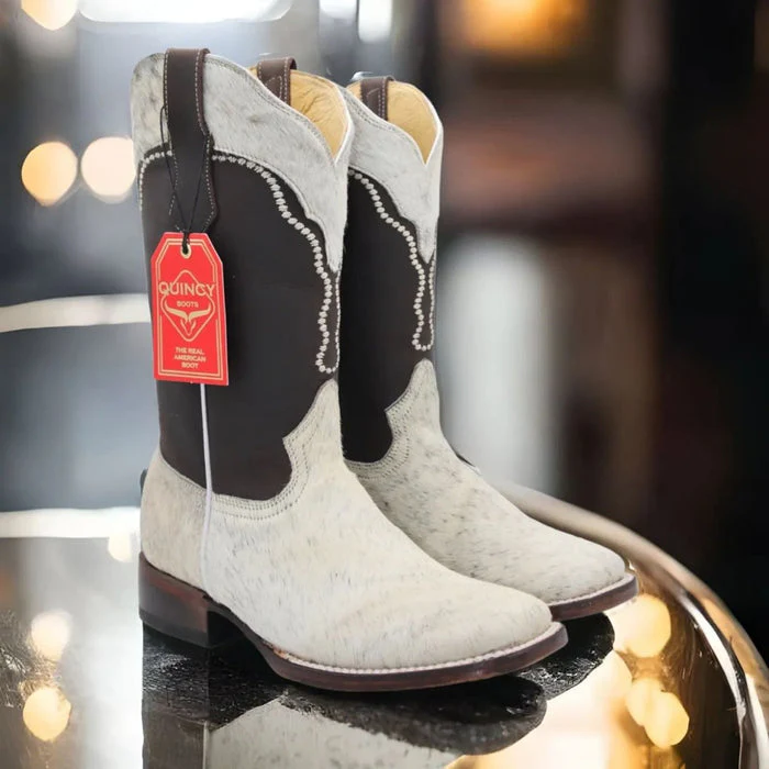 Botas de Cuero con Pelo de Vaca para Mujer en Horma Rodeo - Image 9