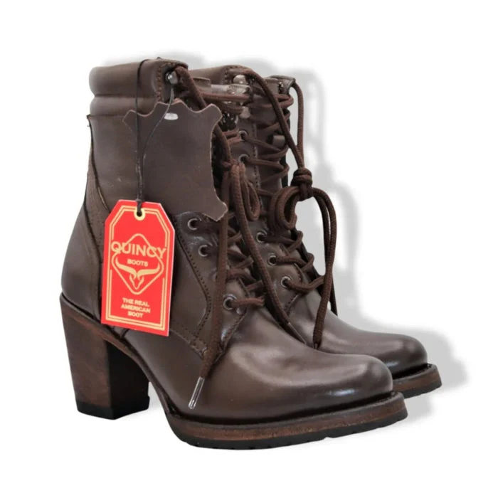 Botas Cortas de Cuero Belmont para Mujer en Horma Oval - Image 2