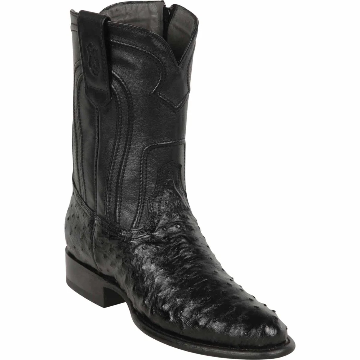 Botas de Avestruz Original Horma Roper con Zipper