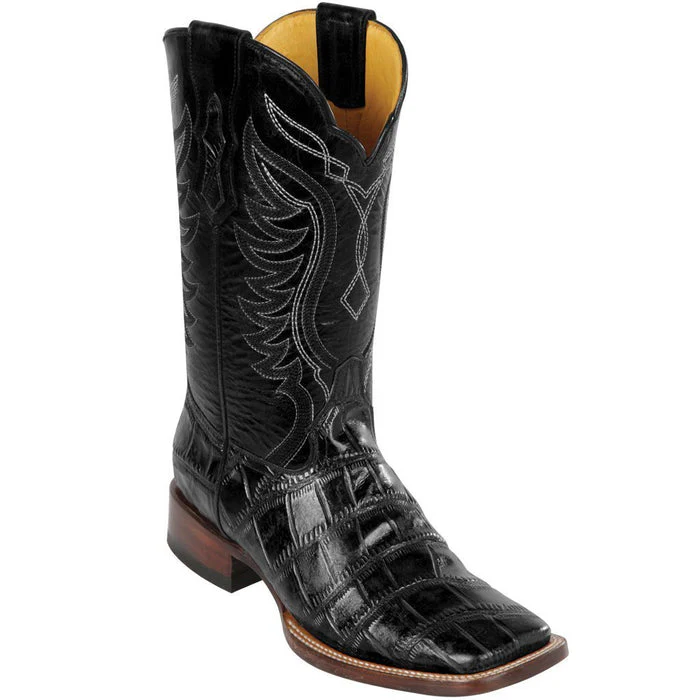 Botas de Cocodrilo Grabado Horma Rodeo Cuadrada