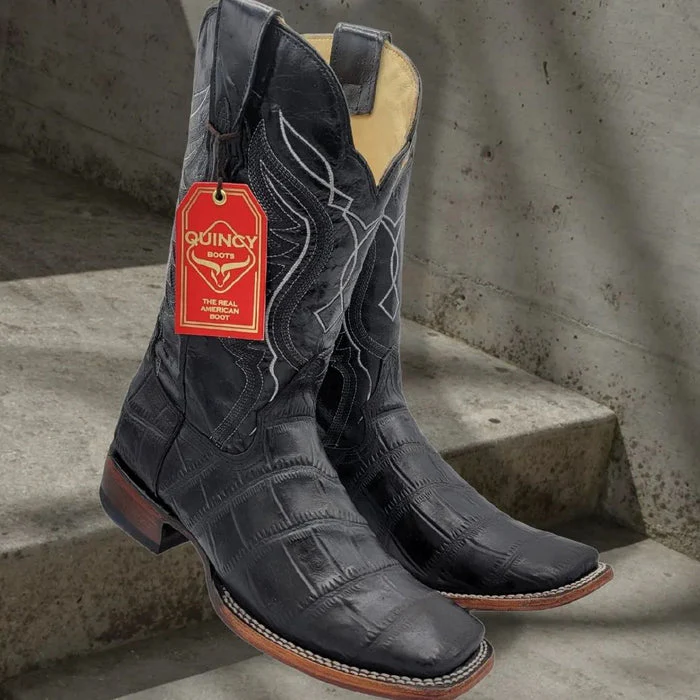 Botas de Cocodrilo Grabado Horma Rodeo Cuadrada - Image 3