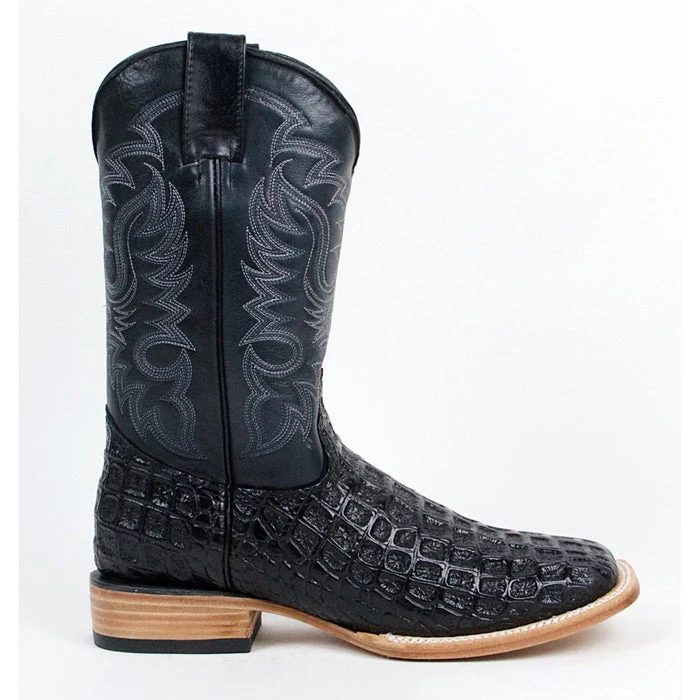 Botas de Cocodrilo Grabado Horma Rodeo Cuadrada